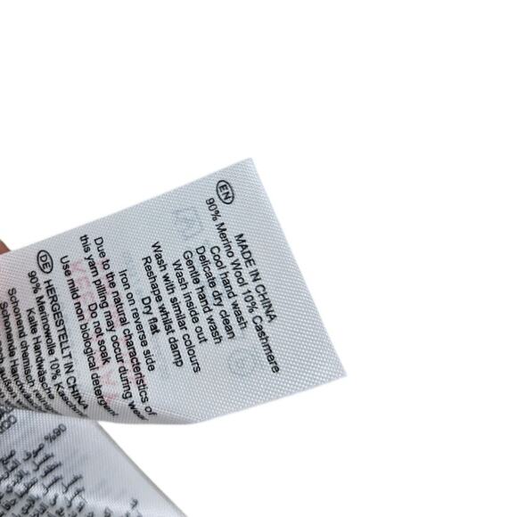 NEW Hobbs London XS Audrey Jumper Sweater Oatmeal Wool Cashmere Funnel Neck - Picture 3 of 6